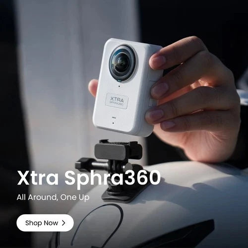 Xtra Sphra360 Action Camera,8K Volgging Camera,Waterproof,Panoramic Video,105GB